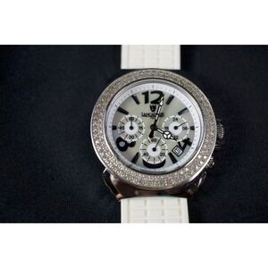 Lancaster Italy Pillo Chronograph Watch 112 Diamond .57ct MOP Dial REF-0422